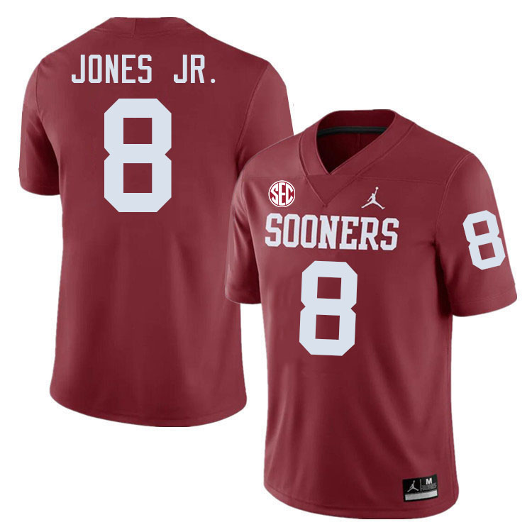 Oklahoma Sooners #8 Marvin Jones Jr. College Football Jersey Stitched-Crimson
